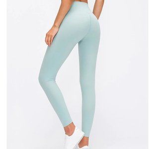 Carbon 38 Pale Blue/Green High-Rise Leggings